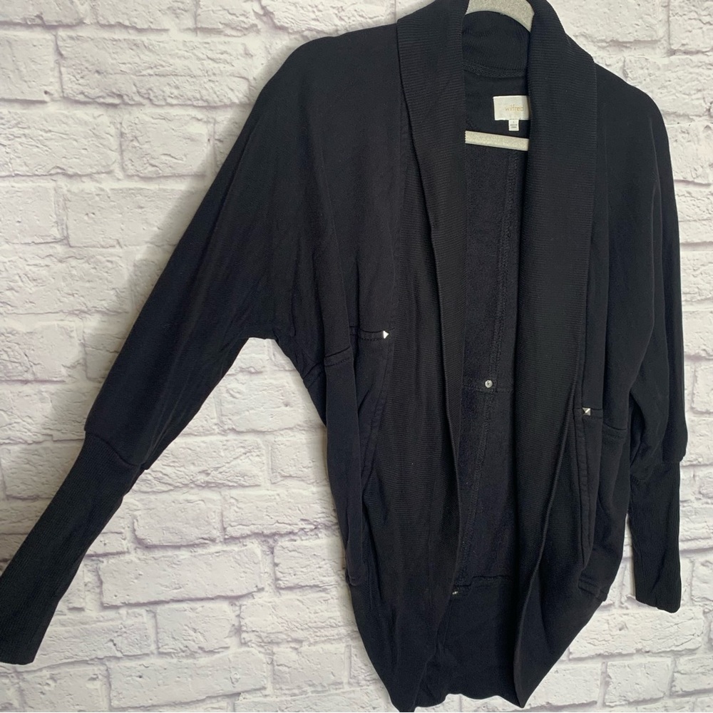 Wilfred Black Studded Open Front Jacket - image 8